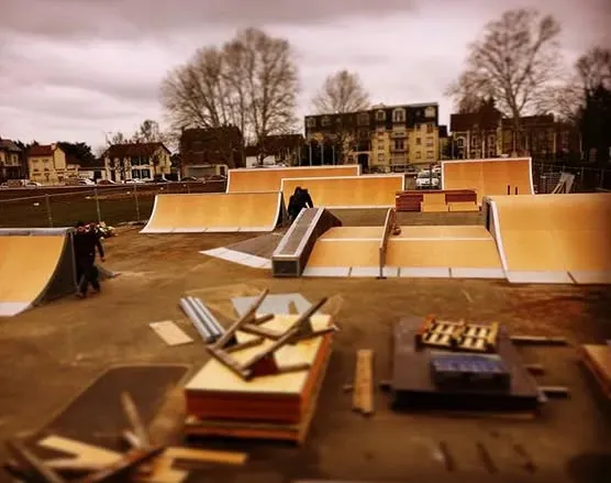 Installation de skatepark