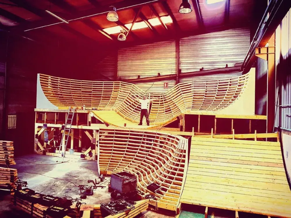ossature skatepark
